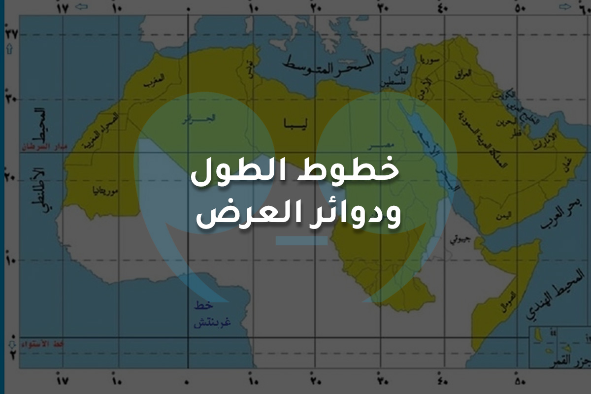 خطوط الطول ودوائر العرض